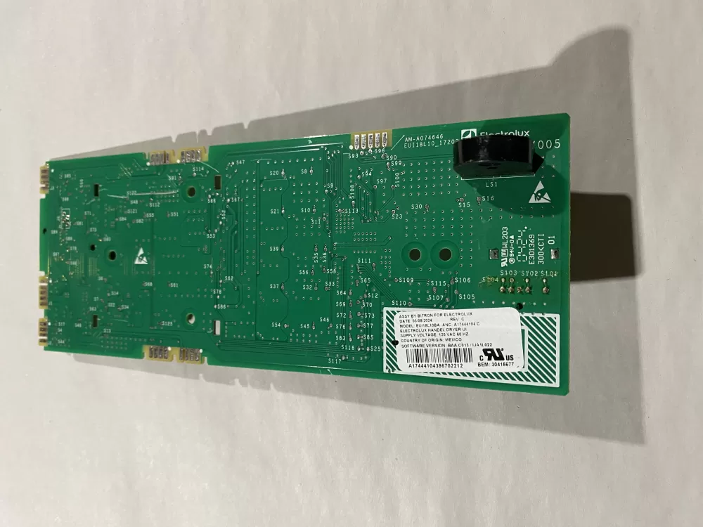 Electrolux A17444103C A17444104B Dryer Control Board Assembly AZ187277 | BK475