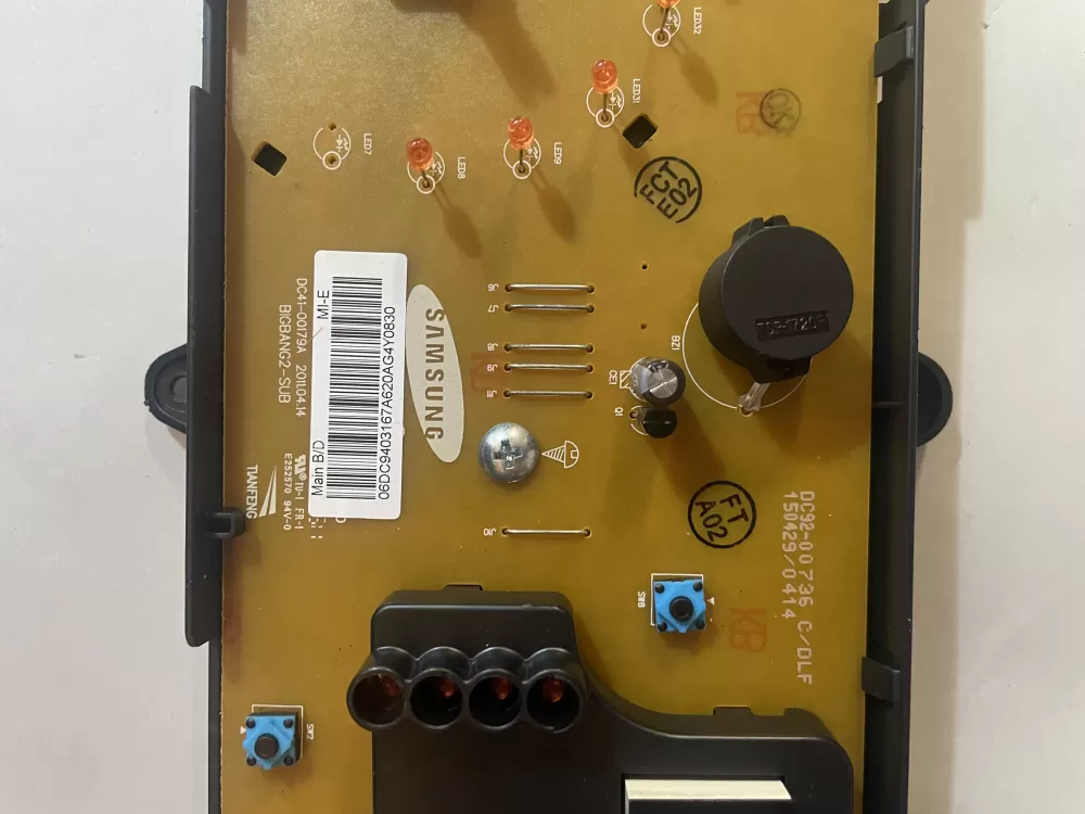Samsung DC94 03164A 03167A Washer Control Board AZ168241 | KMV334