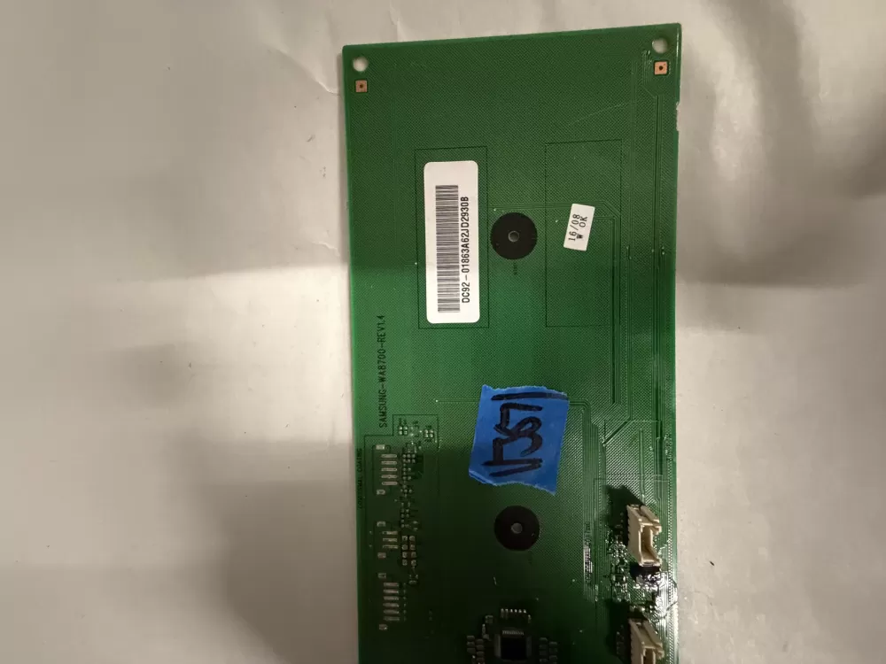 Samsung DC92-01863A Washer UI Control Board Panel AZ227616 | KMV367