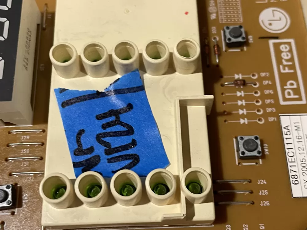 LG 6870EC9129B 6871EC1115A Dryer Control Board AZ178407 | Wmv124
