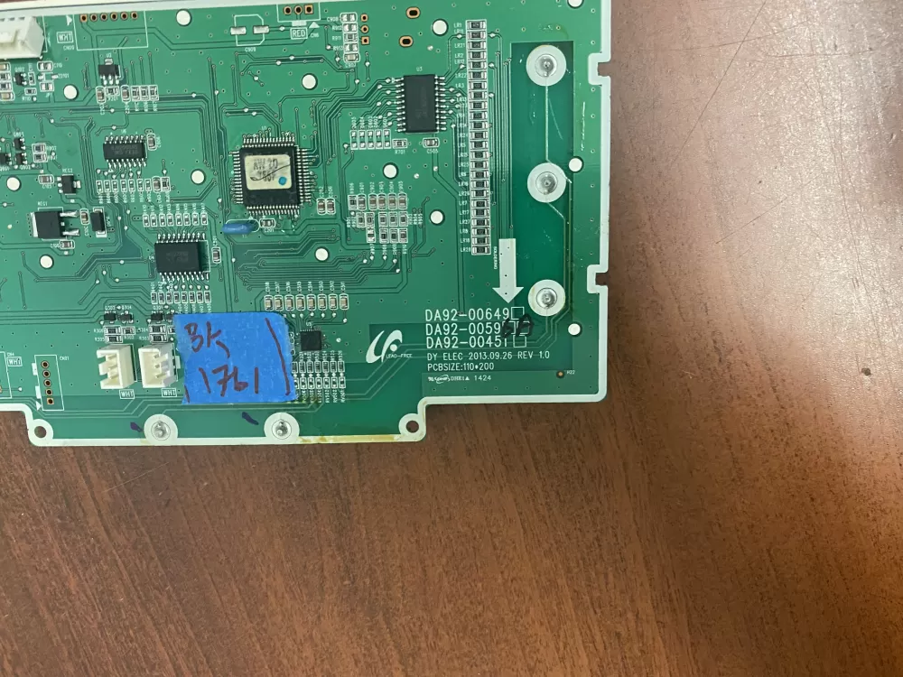 Samsung DA92-00596A Refrigerator Dispenser Control Board AZ44533 | BK1761