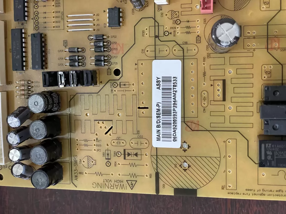 Samsung DA92 00593P Refrigerator Control Board Main AZ38622 | KM274