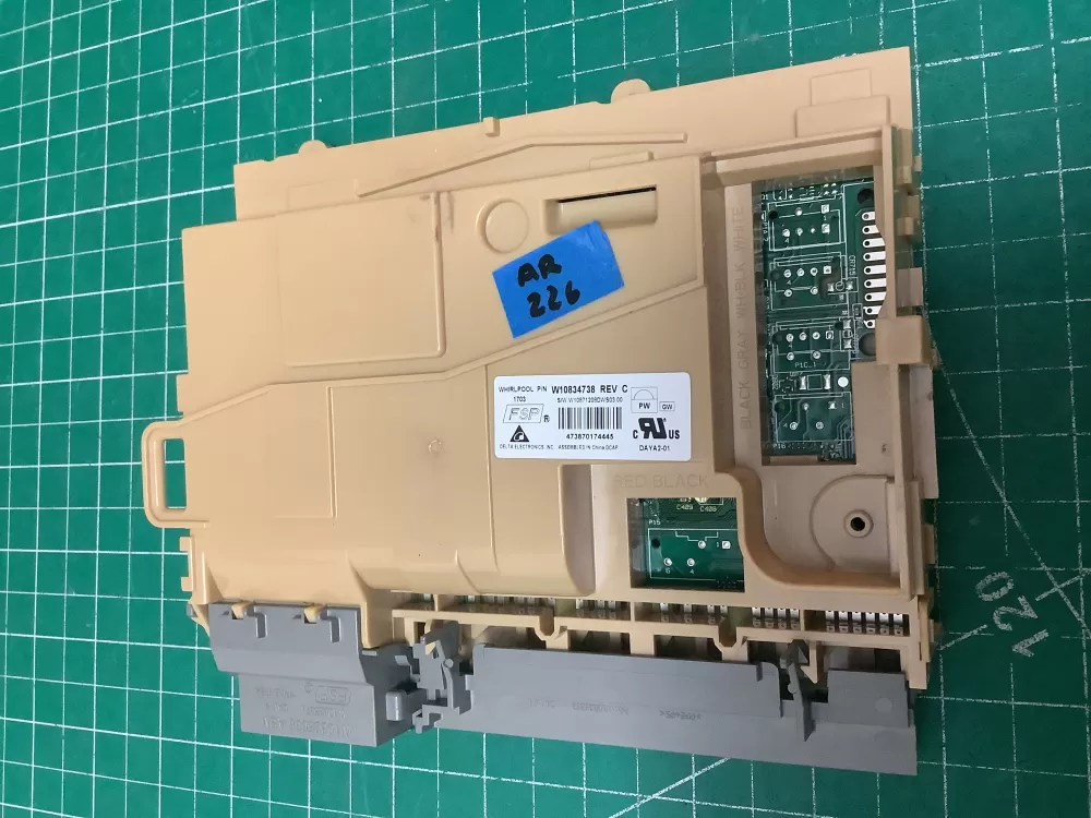 Whirlpool W10834738 W10876147 Dishwasher Control Board AZ223817 | AR226