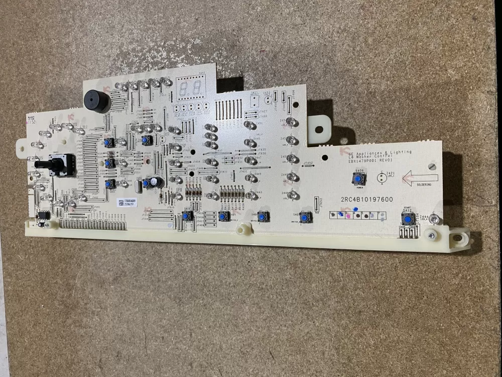 GE WH12X10613  AP5956429  WH12X10542  4254513  PS10063378  WH12X10534  WH12X10539  WH12X10547  WH12X10549  WH12X10550  WH18X20080  175D6854G007  175D6854G005  175D6854G004  1121531340 Washer Control Board