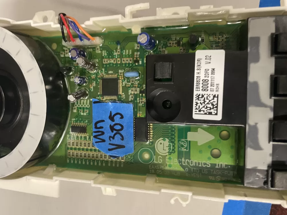 LG EBR86268008 Dryer User Interface Control Board AZ227449 | Wmv385
