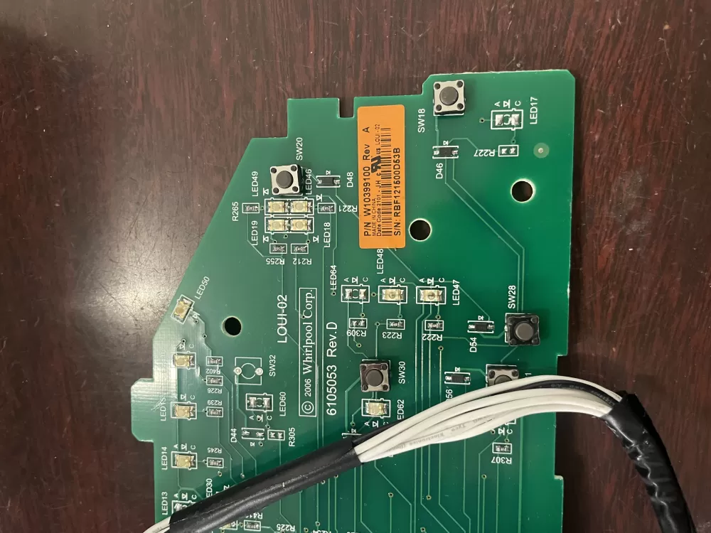Whirlpool W10399100 W10296457 Washer Control Board AZ47922 | KM700