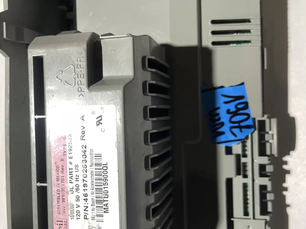 Whirlpool Maytag 461970253042 006 Washer AAWCB Control Board AZ121733 | Wmv706