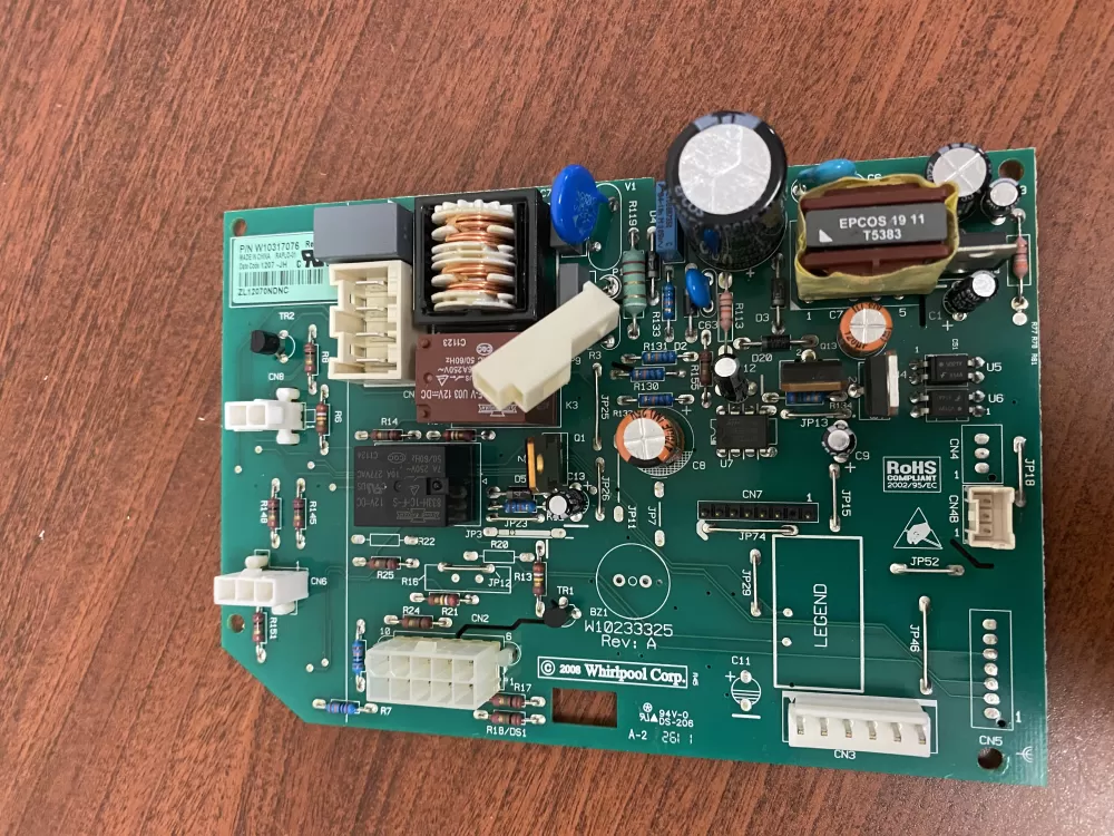 Whirlpool  KitchenAid  Kenmore  Jenn-Air AP6019378 W10205552 W10268635 W10317076 WPW10317076 PS11752684 Refrigerator Control Board