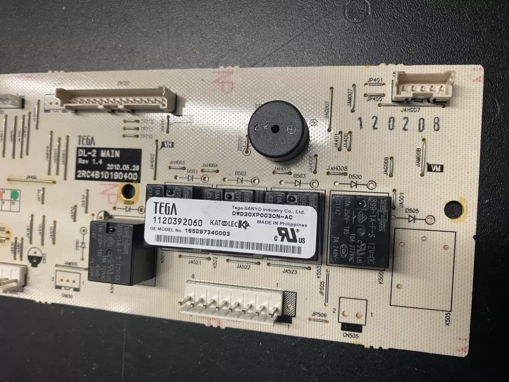 GE 165D9734G003 Dishwasher Control Board AZ18672 | BK710