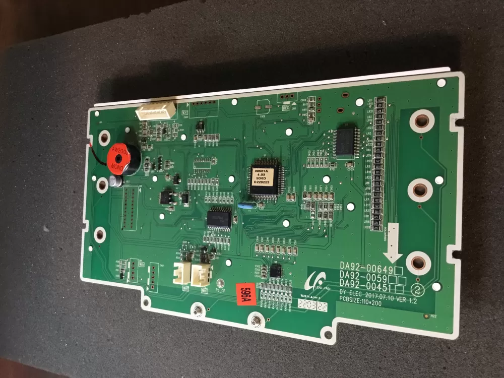 Samsung DA92 00649A Refrigerator Control Board Dispenser AZ76419 | NR2016