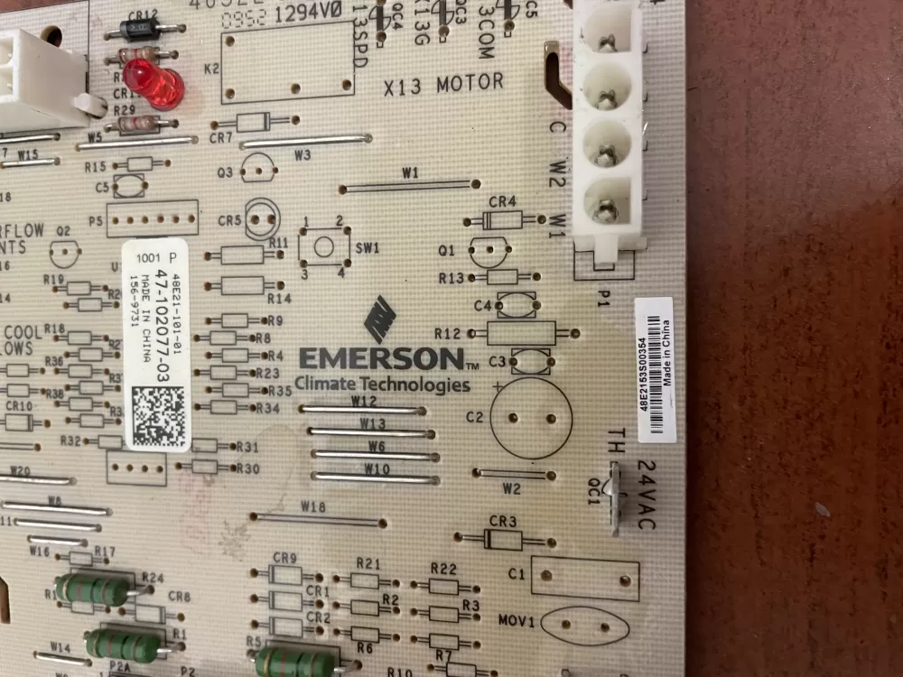Rheem Emerson 47 102077 03 48e21 101 01 Control Board AZ55622 | KM1969