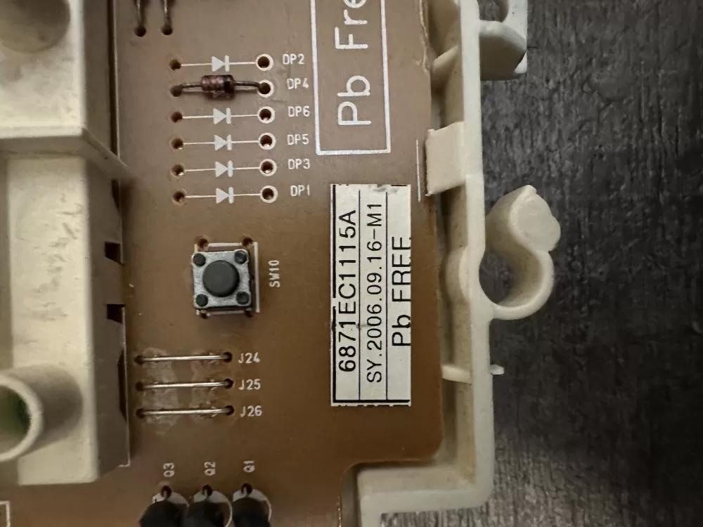 LG 6870EC9129B 6871EC1115A Dryer Control Board AZ1232 | V313