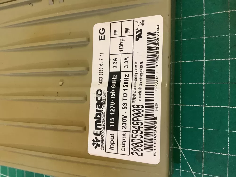 Refrgerator Inverter 200D5948P008 AZ197034 | NR2753