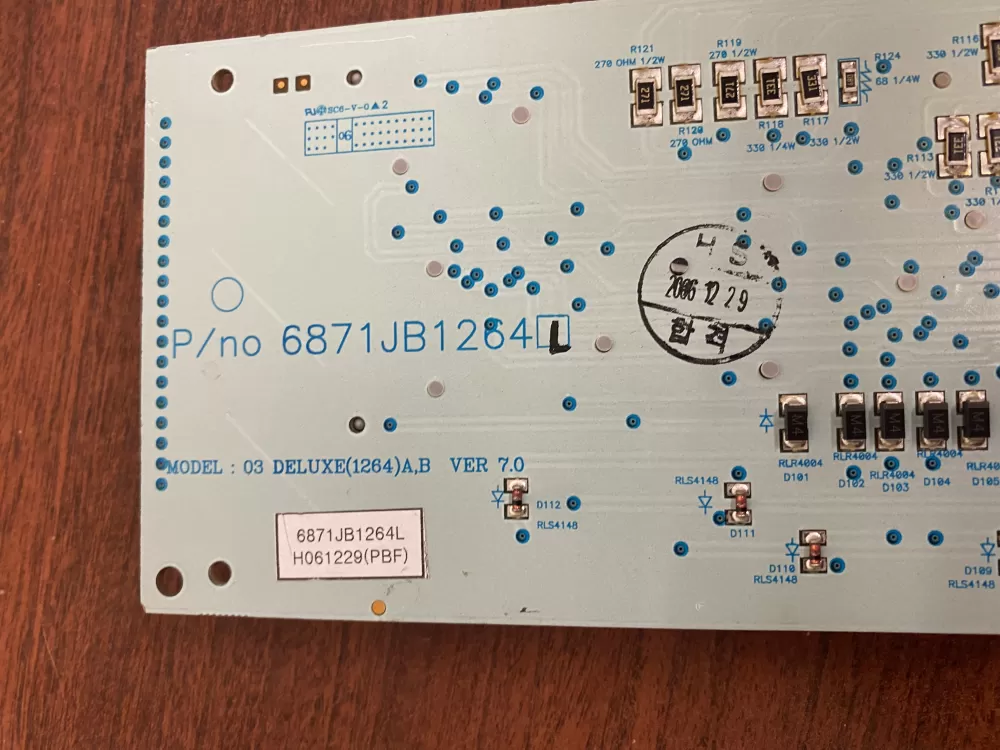 LG 6871JB1264L Refrigerator Control Board AZ33391 | BK1684
