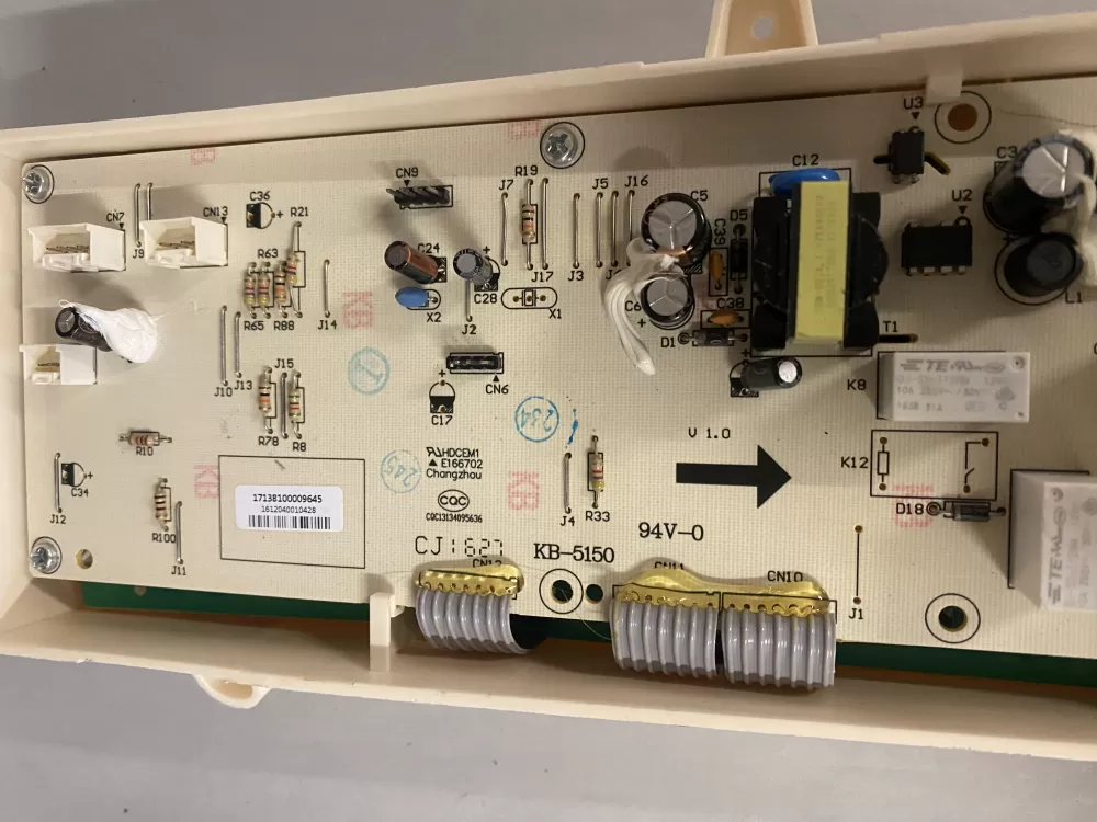 GE 17138100009645 WH12X10380 Washer Control Board AZ218704 | BKV967