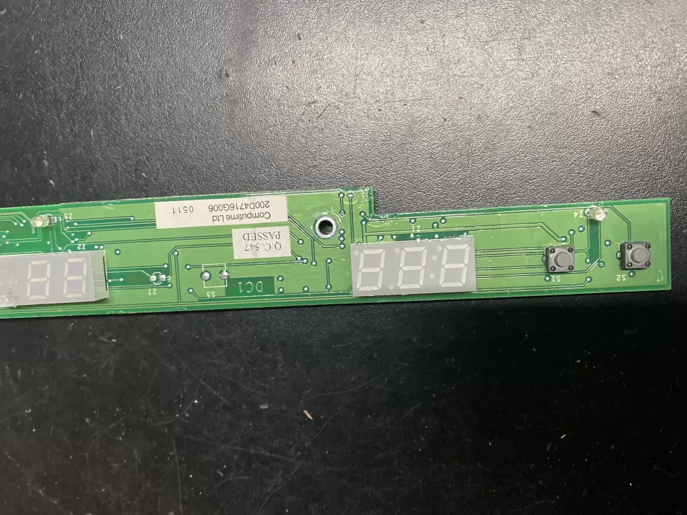 GE 200D4716G006 Refrigerator User Interface Control Board AZ10701 | BK609