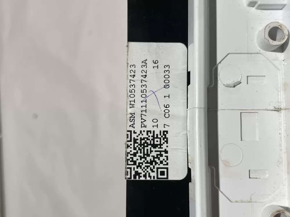 KitchenAid W10537423A Dishwasher Control Board Panel AZ141601 | Wmv378