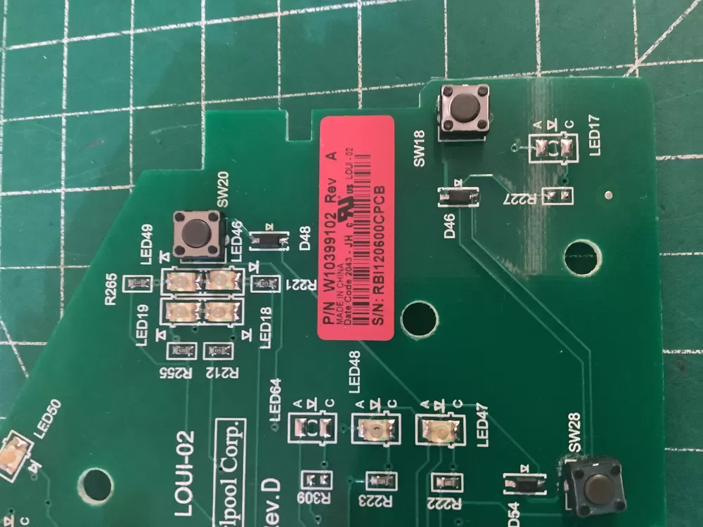 Whirlpool W10399102 WPW10394244 Washer Control Board AZ200492 | NR2796