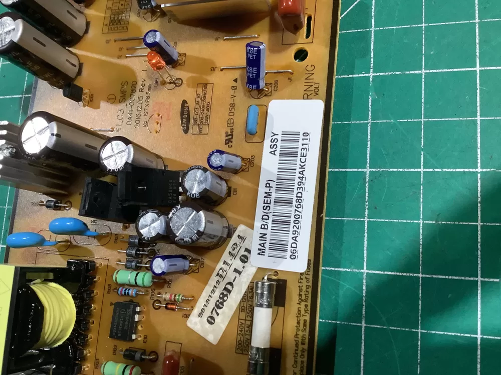 Samsung DA92 00768D Refrigerator Control Board Inverter AZ151197 | NR1372