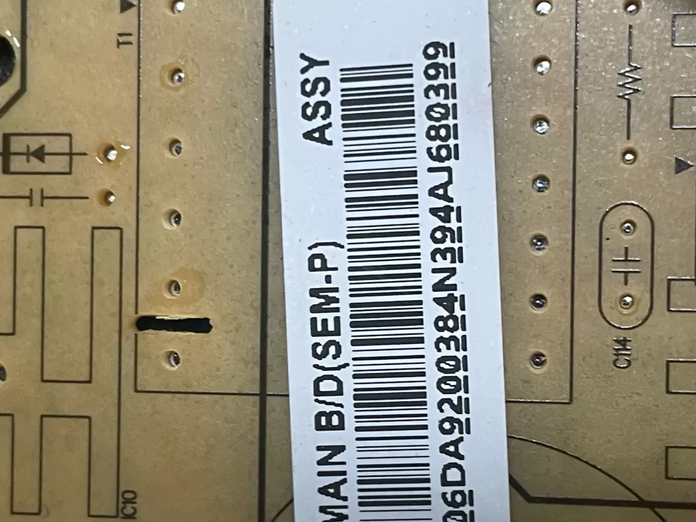 Samsung DA92 00384N Refrigerator Control Board AZ11888 | 703