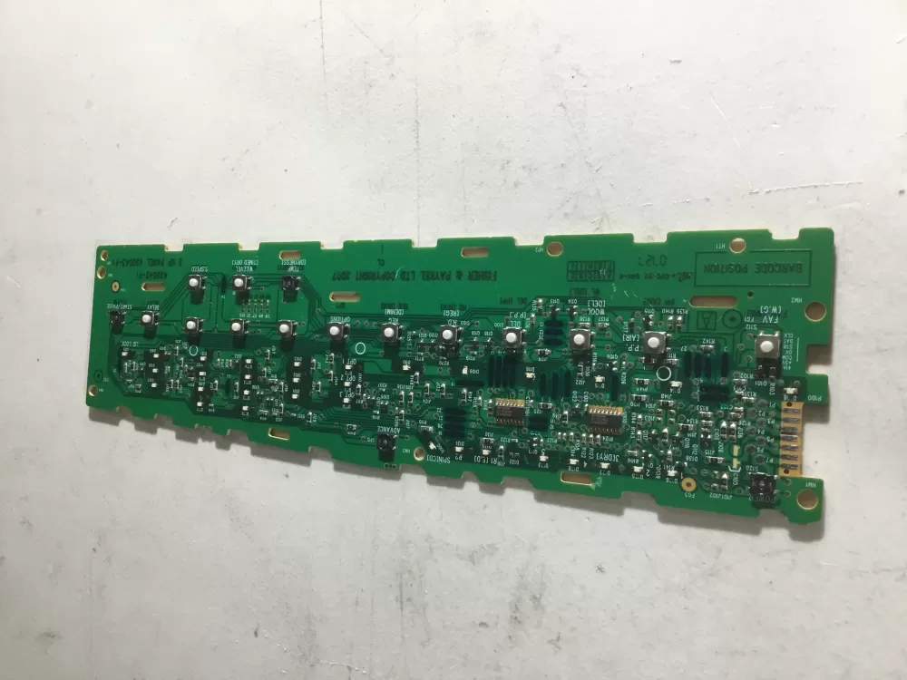 Fisher & Paykel 421098 Washer Keyboard Control Board AZ47792 | NRV448