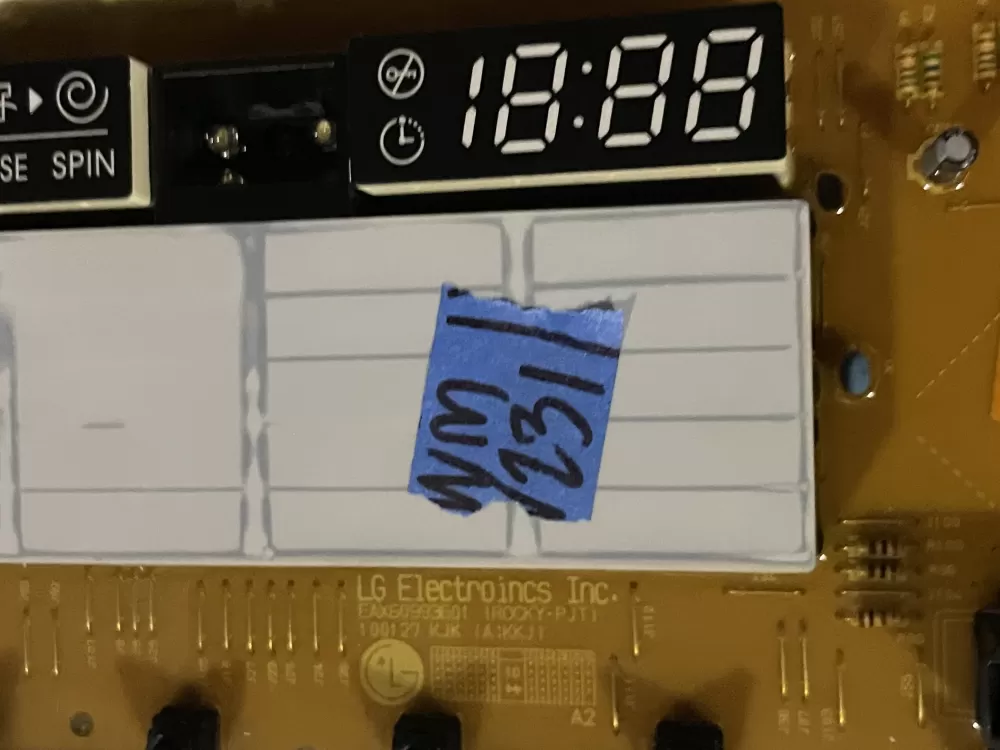 LG EBR62267105 EBR62267102 EAX60993601 Washer Control Board AZ33549 | WmV231