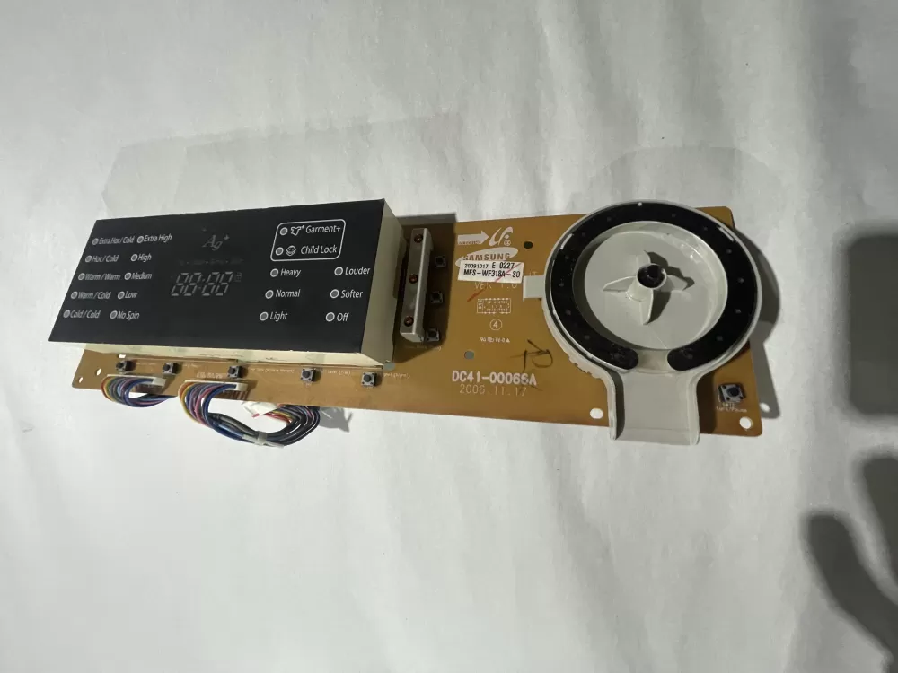 Samsung MFS-DV318A-S0  AP4337033  DC41-00066A  2025722  20091008  PS4250820 Dryer UI Control Board