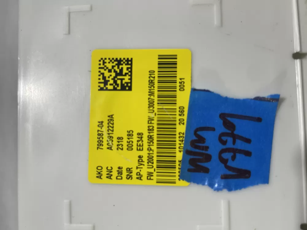Frigidaire Dishwasher Control Board P.N. 799587-04 A05912229A AZ150958 | Wmv779