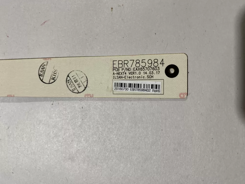 LG REFRIGERATOR CONTROL/DISPLAY BOARD PART # EBR78598402 AZ116329 | BK2152