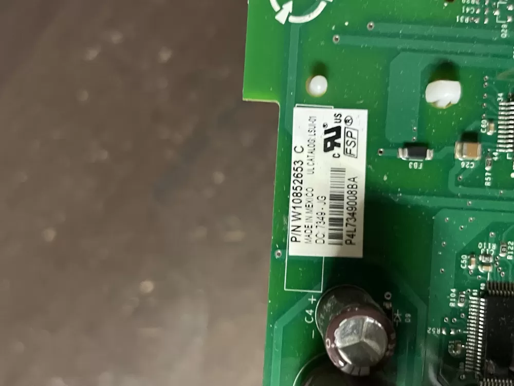 Whirlpool W10852653 Washer Control Board LCD Display Interface AZ45903 | Wm1771