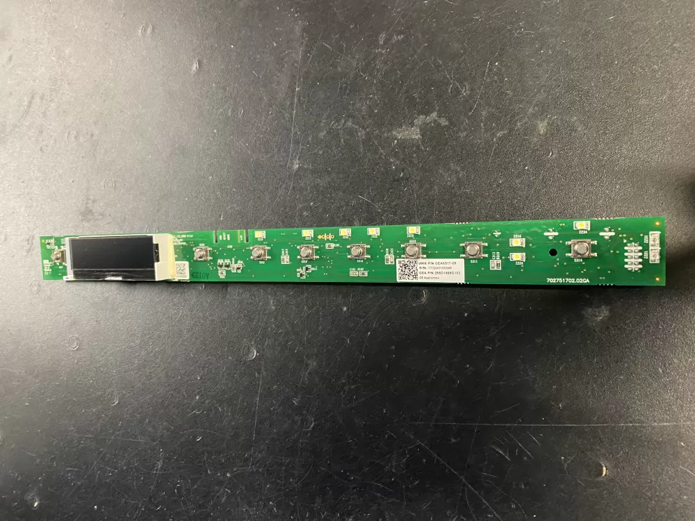GE 265D1469G103 Dishwasher User UI Display Control Board