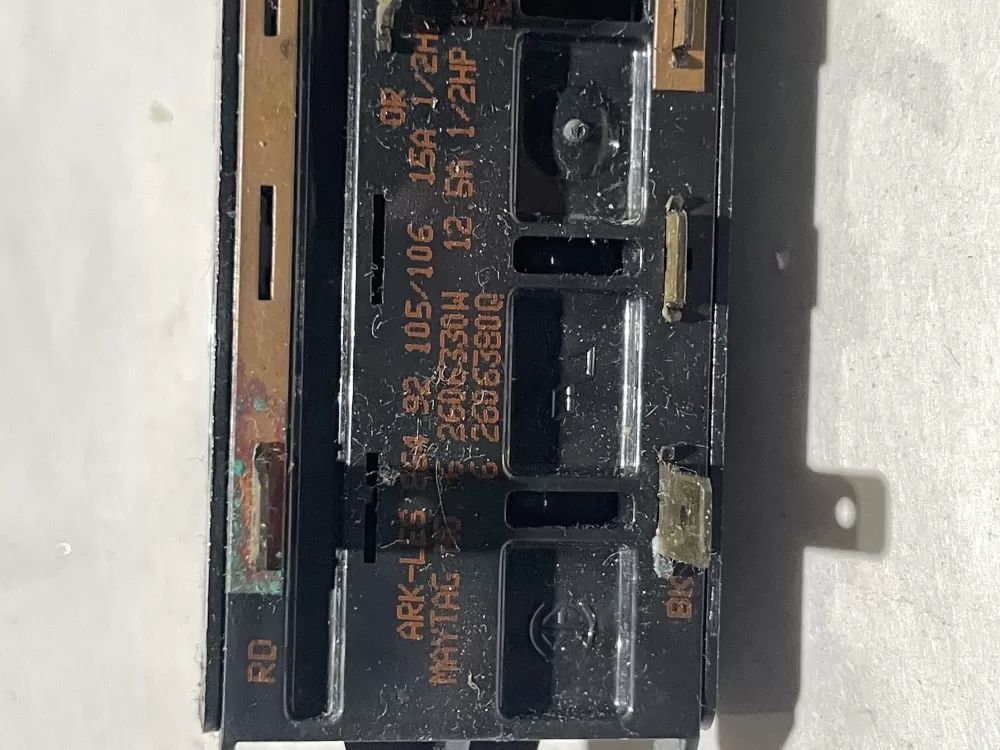 Maytag 62606350W Dryer Control Board Switch AZ154252 | Wm2515