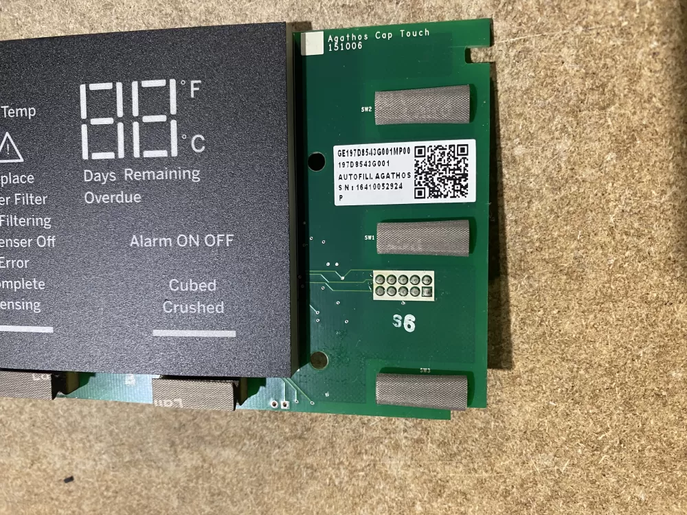 GE Wr55x41026 Wr55x26306 Refrigerator Control Board Dispenser AZ74043 | BK1383