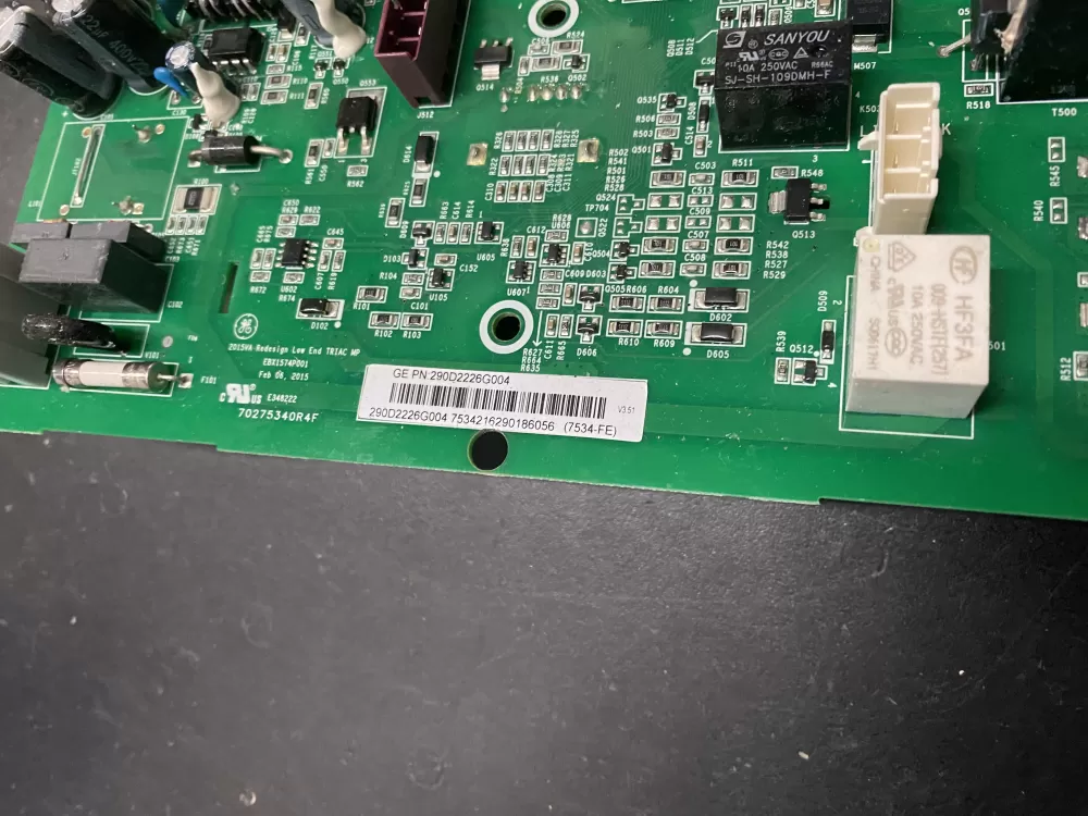 GE 290D2226G004 Washer Control Board AZ4030 | BK596