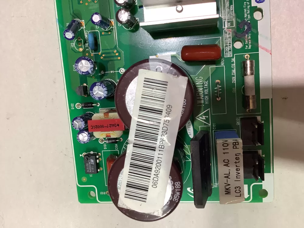 Samsung 06DA9200111B Refrigerator Control Board AZ142413 | ZC2397