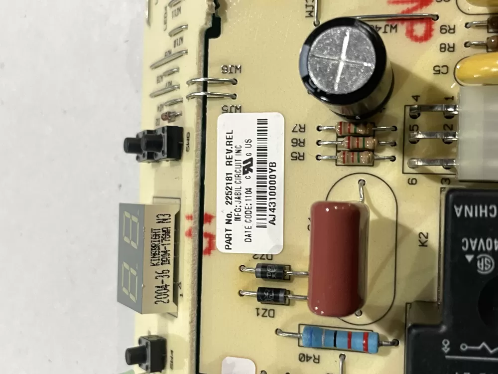 Kenmore Whirlpool Amana 2252181 Refrigerator Control Board AZ183532 | WM2703