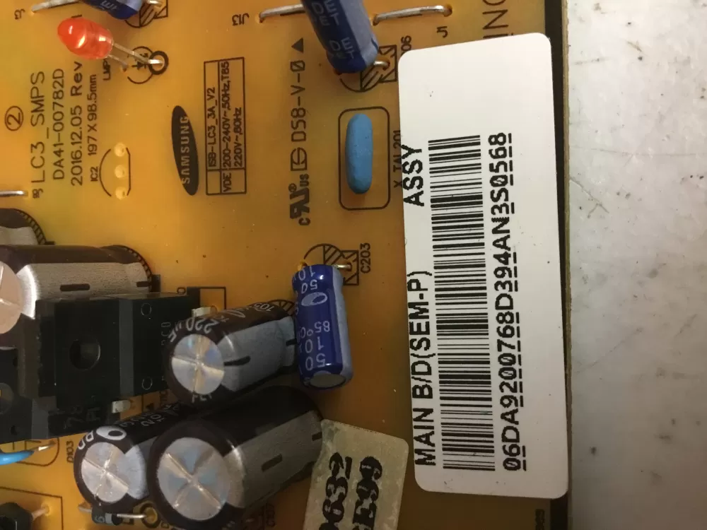 Samsung DA92 00768D Refrigerator Control Board Inverter AZ52154 | NR1872