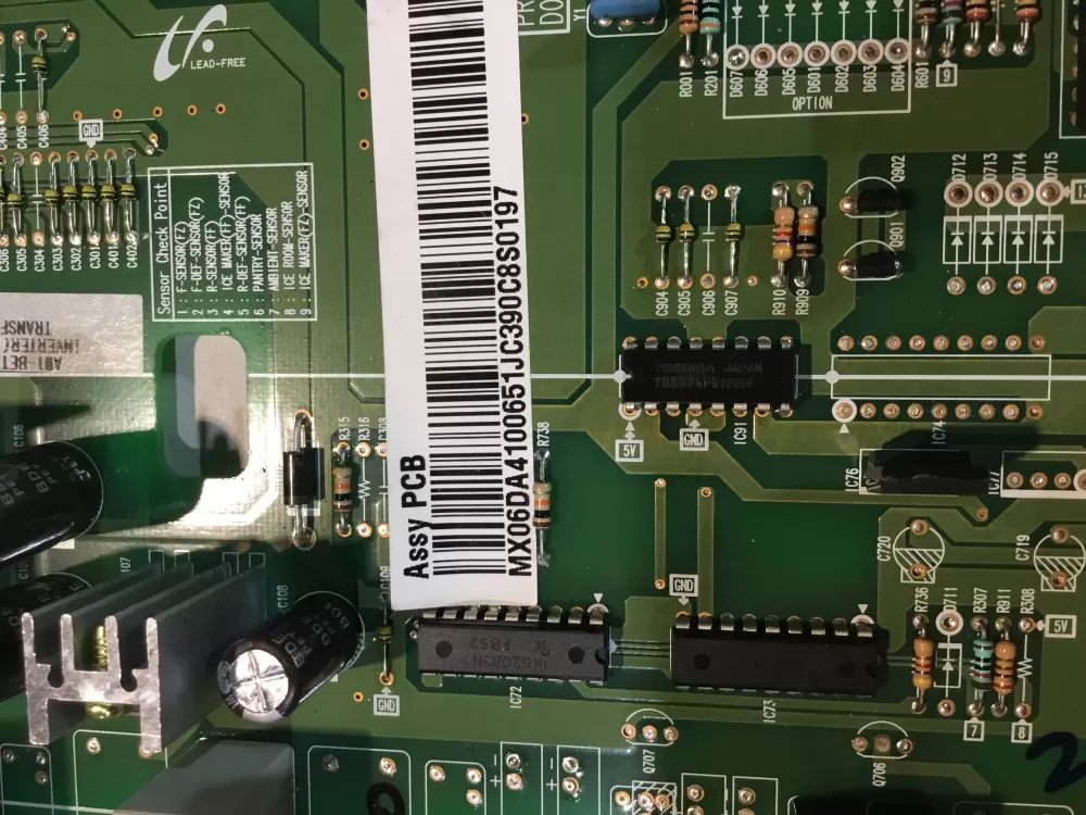 Samsung DA41 00651T DA4100651T Refrigerator Control Board AZ148749 | BG2489