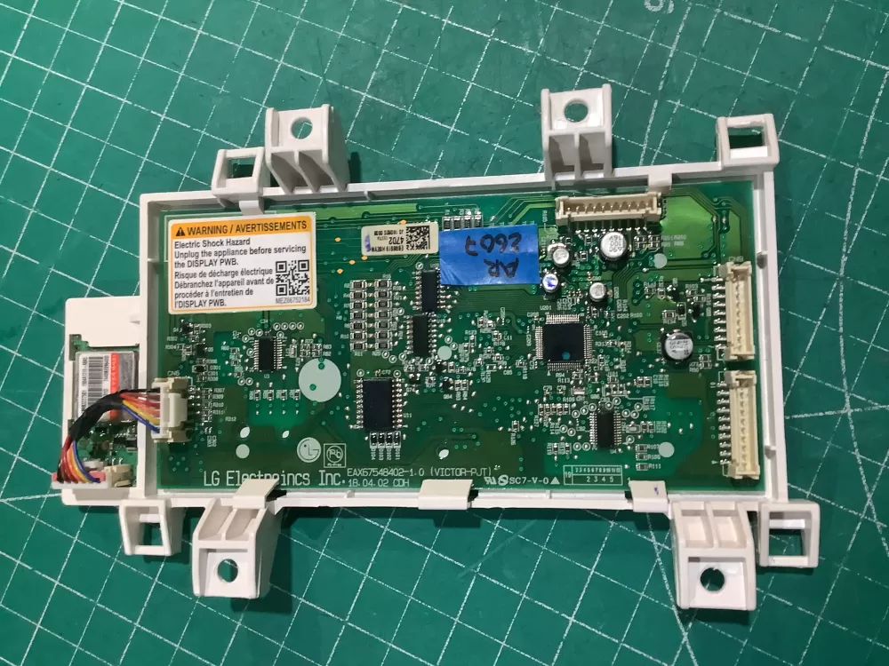 LG EBR85194702 AP6336511 Washer Display Control Board AZ229812 | AR2607