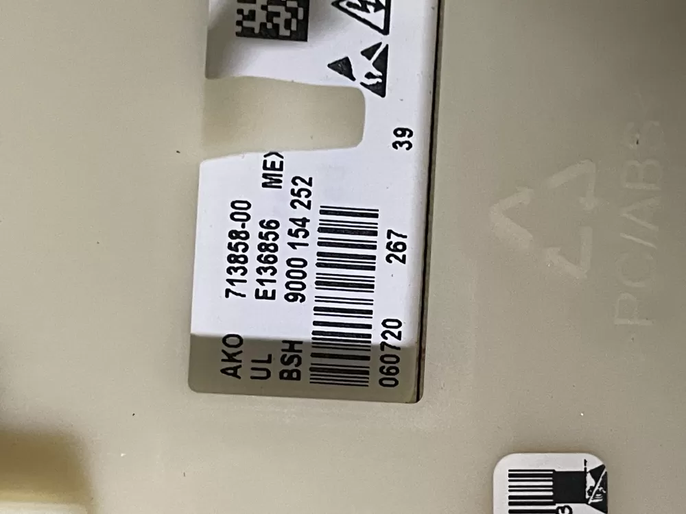 Bosch 9000154252 713858-00 Washer Control Board AZ47702 | Wmv369