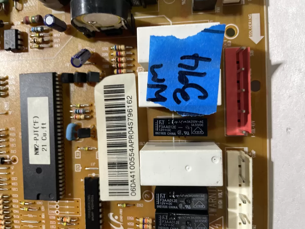 Samsung DA41 00554A Refrigerator Control Board AZ184653 | Wm394
