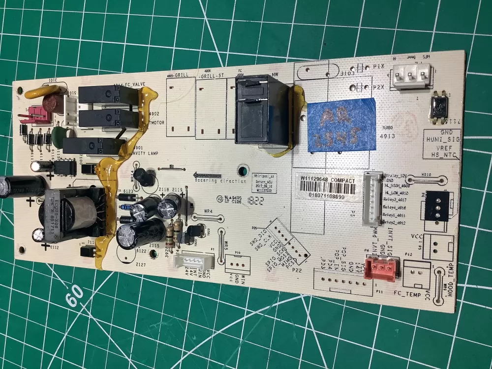 Whirlpool W11206895 W11416373 Microwave Control Board Panel AZ165807 | AR2545
