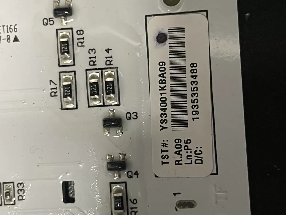 Maytag YS34001KBA09 P34001A3Z Washer Touch Sensor Board AZ10778 | 1453