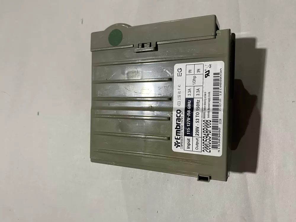 GE 519303092 VCC 1156 01 F 41 200D5948P008 Refrigerator Compressor Inverter Board