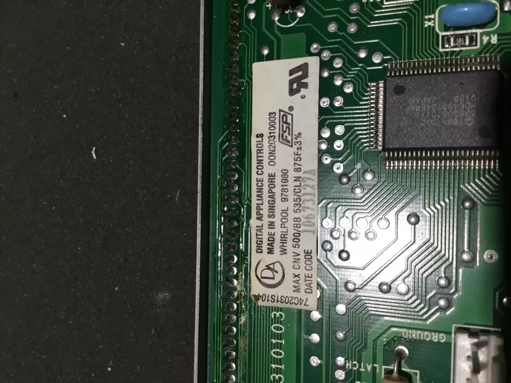 Whirlpool KitchenAid 9781980 AP3008749 Range Oven Control Board AZ84051 | NRV641