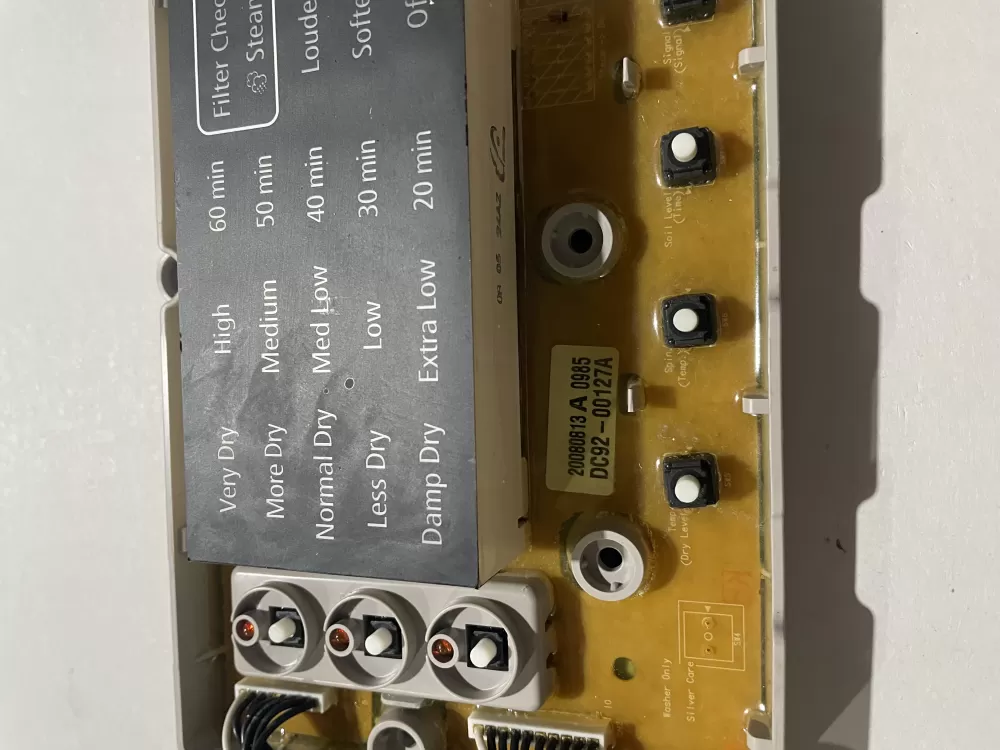 Samsung DC92 00127A Dryer Control Board AZ195294 | KMV868