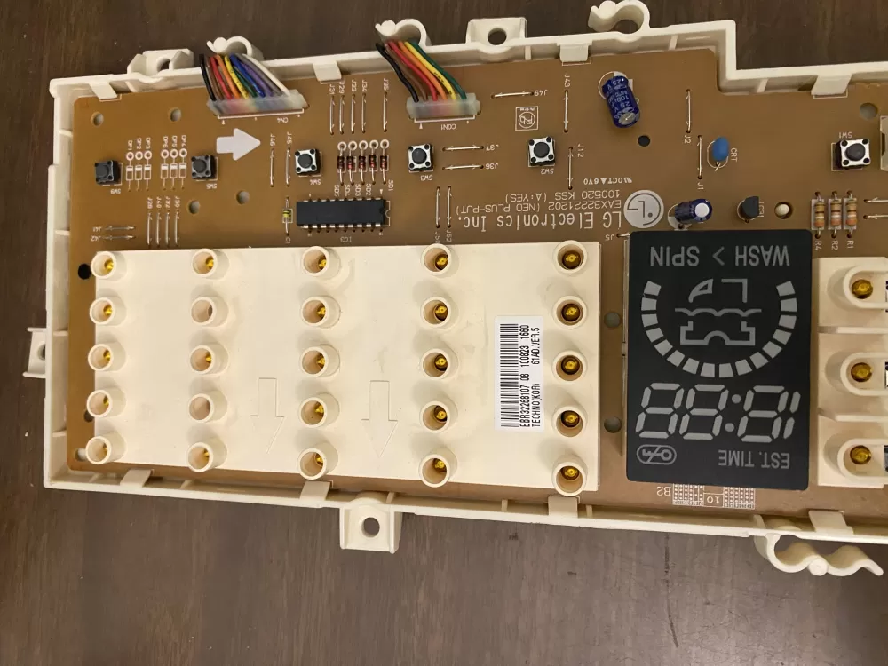 LG EBR32268107 Washer User Interface Display Control Board AZ98760 | BK523