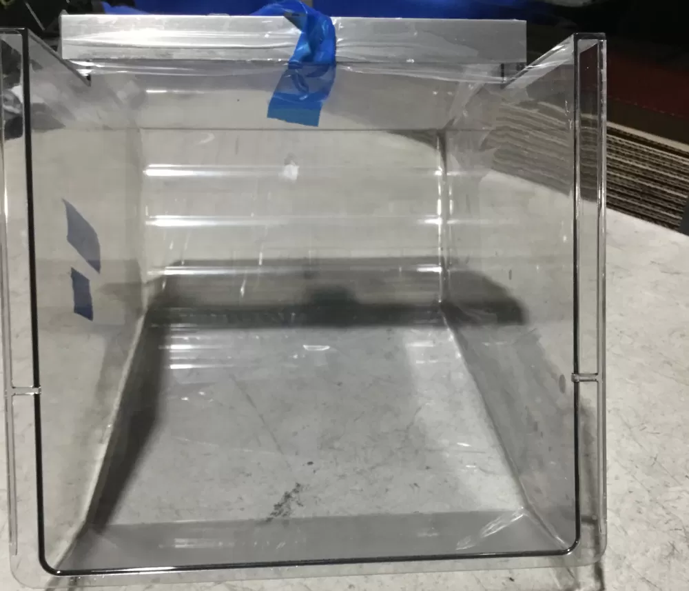 Frigidaire A074688 Refrigerator Drawer Bin Clear Plastic