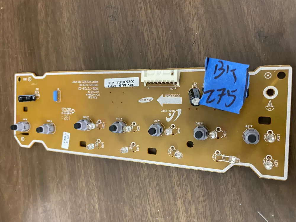 Samsung Dd61 00405a Dishwasher Control Board Display AZ29718 | BK275