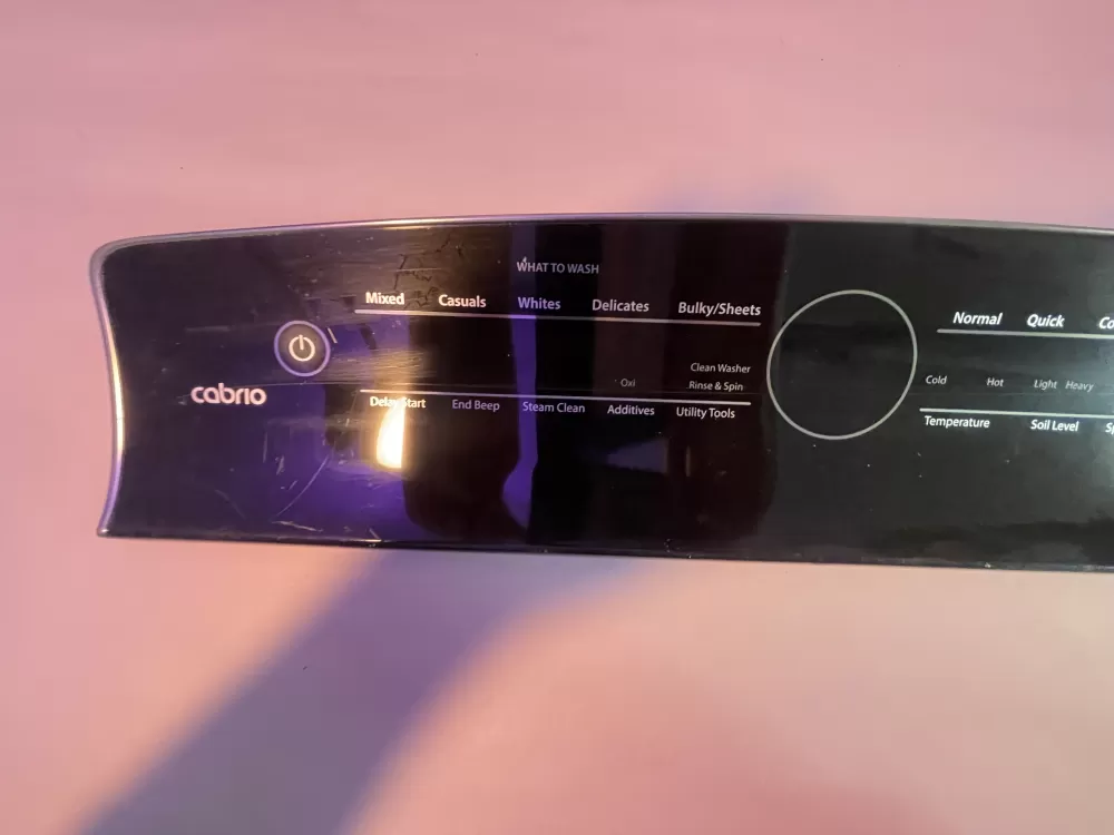 Whirlpool W10507937 Washer Control Panel